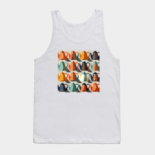 Classic Tea Pot Design Tank Top